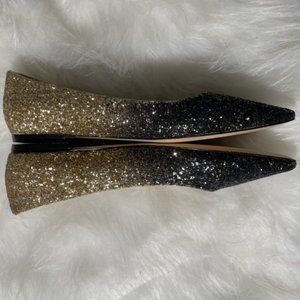 NEW! Jimmy Choo Glitter Ballerina flat